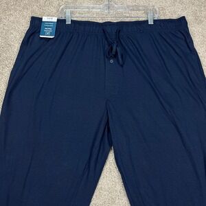 George Men 2XL Knit Sleep Pants Dark Navy Comfort Waistband Moisture Wicking NEW